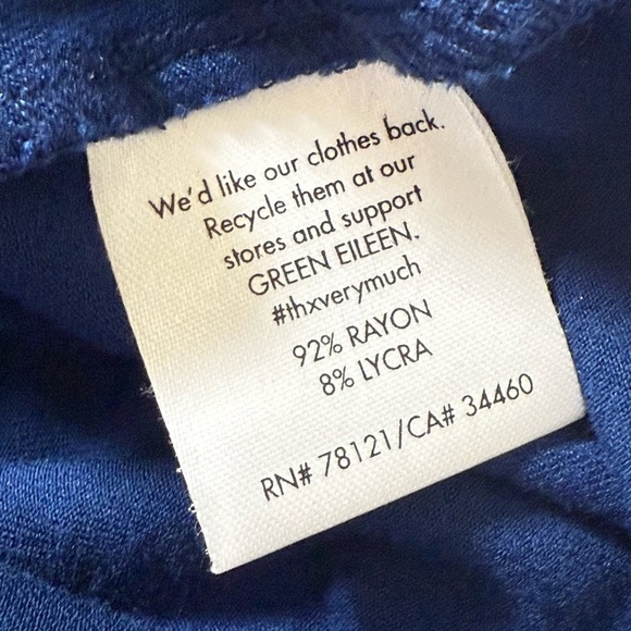 Eileen Fisher blue tee shirt dress size Medium - Picture 6 of 7